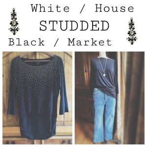 White House Black Market studded top